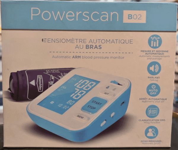 Tensiomètre Automatique au Bras B02 Powerscan