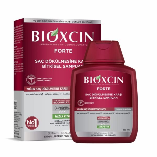 BIOXCIN FORTE Shampooing Anti-Chute Intense - Efficace & Rapide - Avec Bio Complex B11
