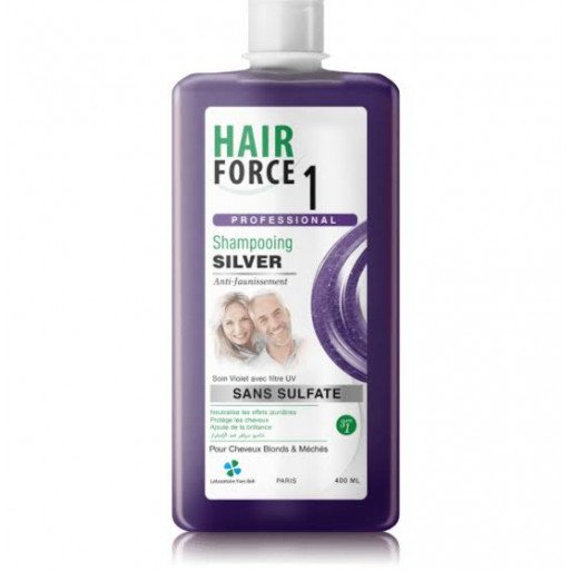 Hair force 1 shampooing silver anti-jaunissement sans sulfate