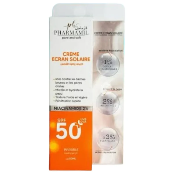 Pharmamil Crème Solaire Pure And Soft Spf 50+