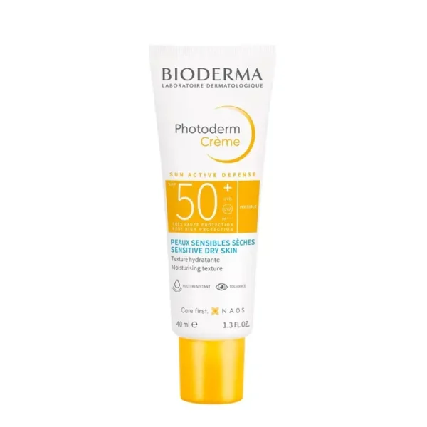 BIODERMA PHOTODERM - Crème Solaire Invisible SPF50+ Peaux Sensibles Sèches, 40ml