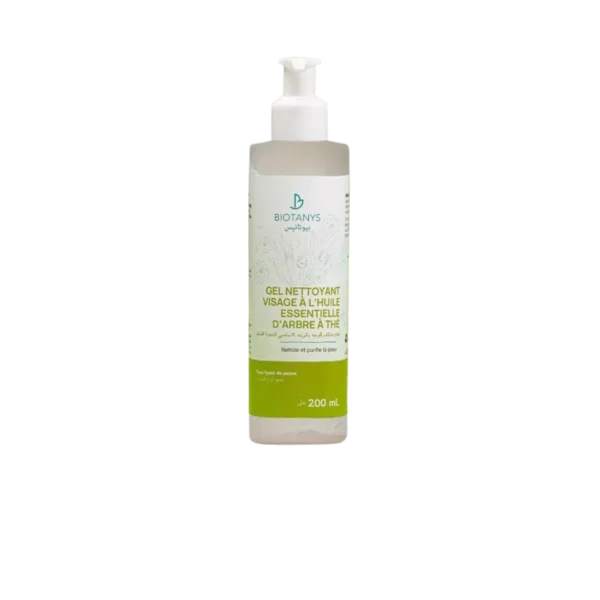 Biotanys Gel Nettoyant Visage – Purifiant à l’Huile Essentielle d’Arbre à Thé, 200ml