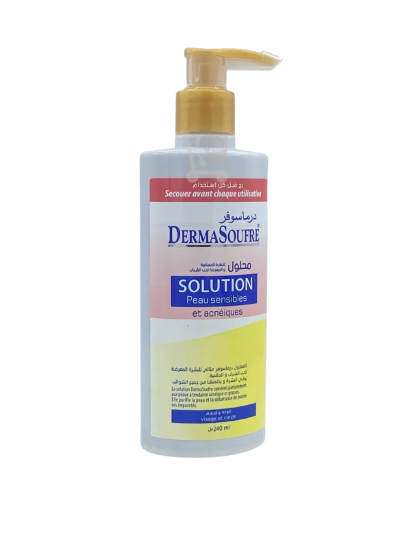 DermaSoufre Solution – Peaux Sensibles & Acnéiques 240 ml