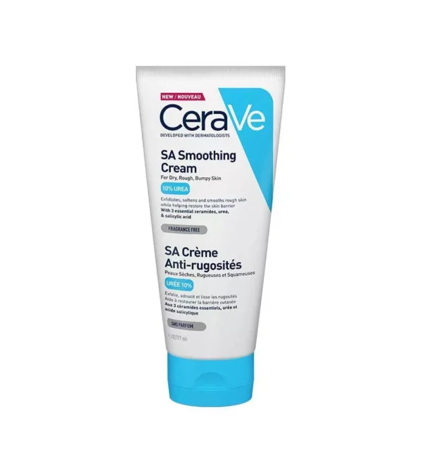 CeraVe SA Crème Anti-Rugosités - Hydrate et Exfolie, 177ml