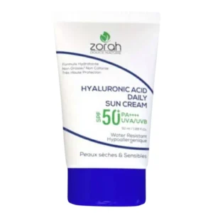 Zorah Hyaluronic Acid Daily Sun Cream Spf50+ peaux sèches  et sensibles