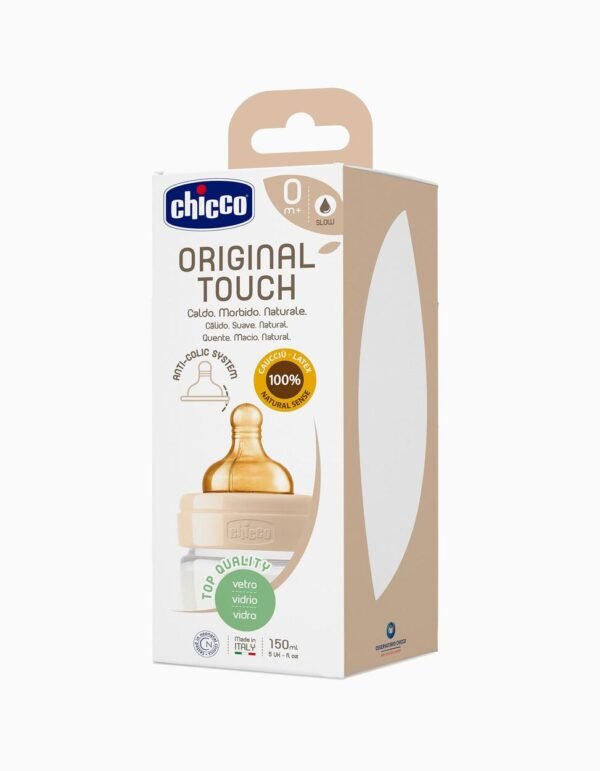 Biberon Chicco Original Touch verre 150ml 0m+