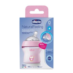Chicco naturalFeeling biberon 0m+ rose 150ml