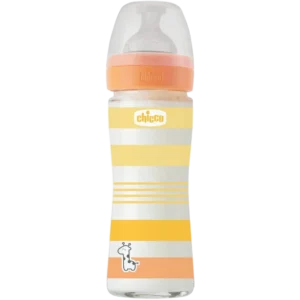 Chicco Biberon En Verre Well Being 0 Mois+ 240 ml