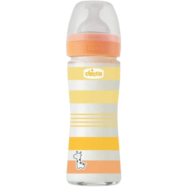 Chicco Biberon En Verre Well Being 0 Mois+ 240 ml