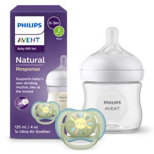 Philips Biberon Avent Natural Response 125 ml + Sucette Ultra Air 0m+