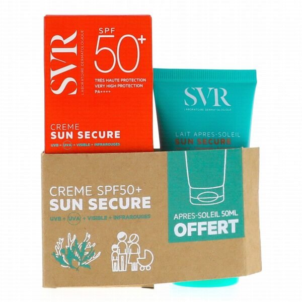 SVR Sun Secure Crème  SPF50+ + Après Soleil 50 Ml Gratuit