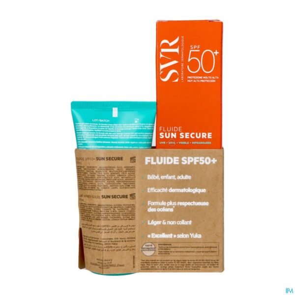SVR Sun Secure Fluide SPp50+ + Après Soleil 50 Ml Gratuit