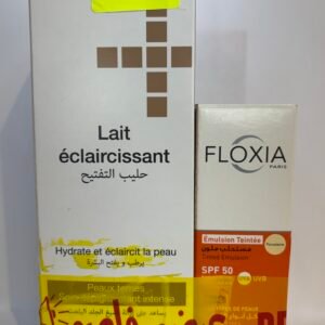 IMG_2986 Pack Floxia émulsion Teinté SPF50 + LCA Lait éclaircissant OFFERT