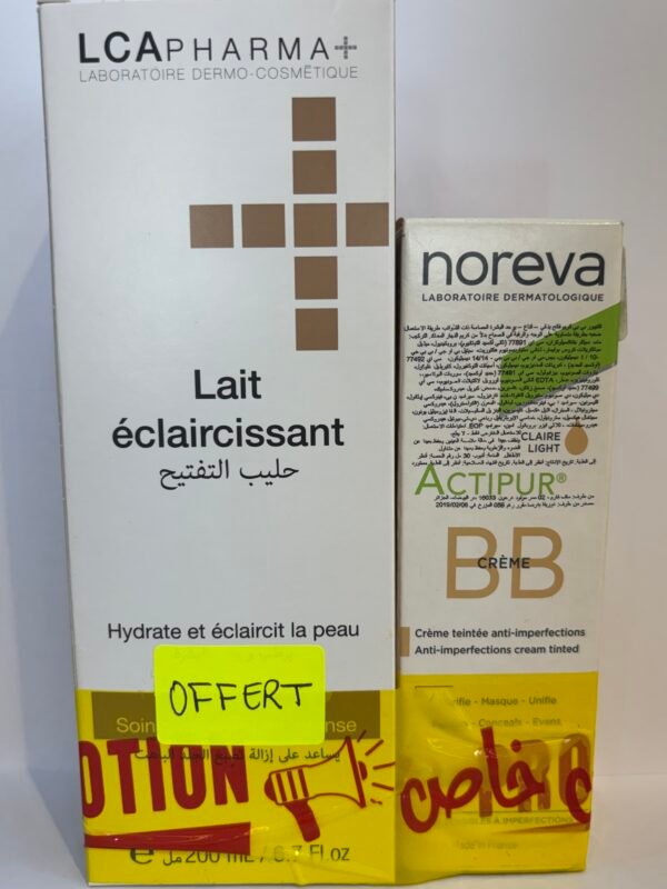 Pack Noreva Actipur BB crème + LCA Lait éclaircissant OFFERT