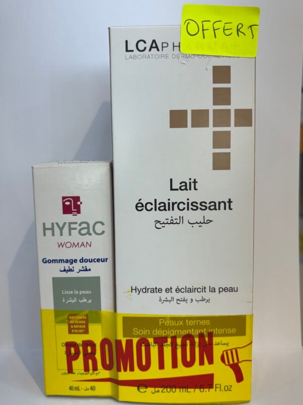 PACK Hyfac Gommage douceur + LCA Lait éclaircissant OFFERT
